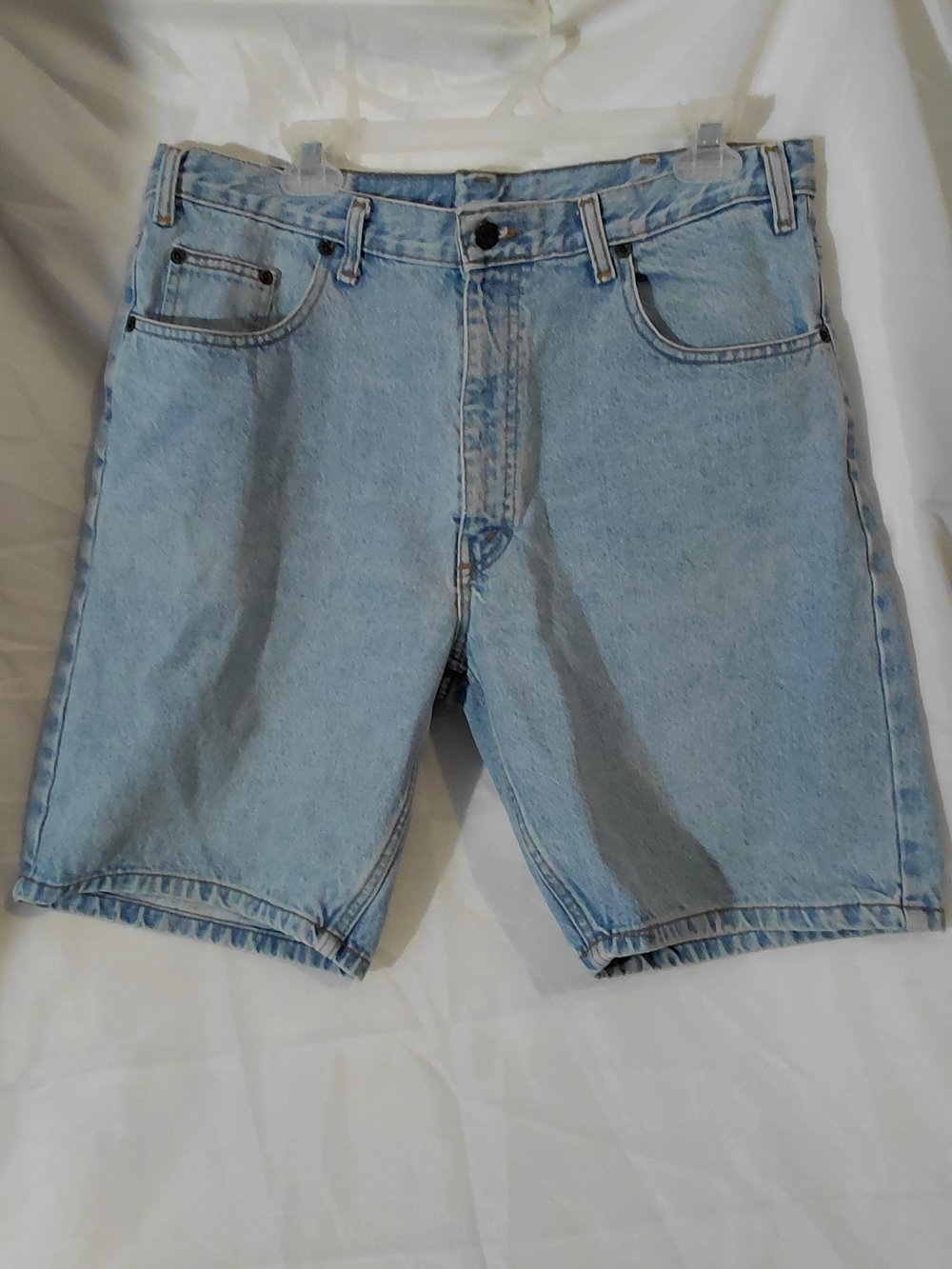 Classic Light Wash Denim Jean Shorts for Men